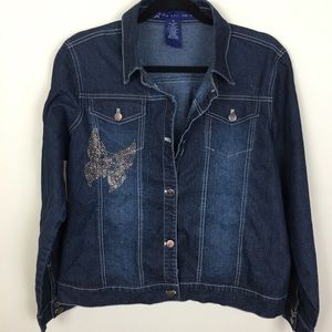 GX (Know who you are) Jean Jacket size 1X